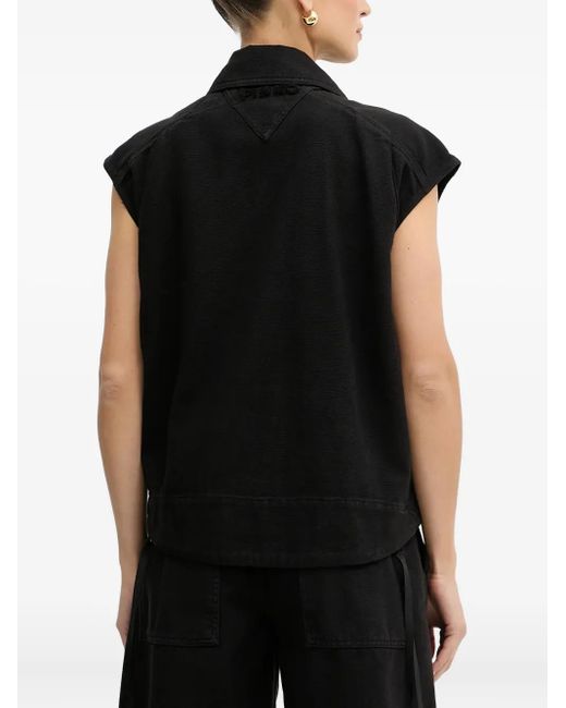 Pinko Black Zip-Fastening Pocket Gilet