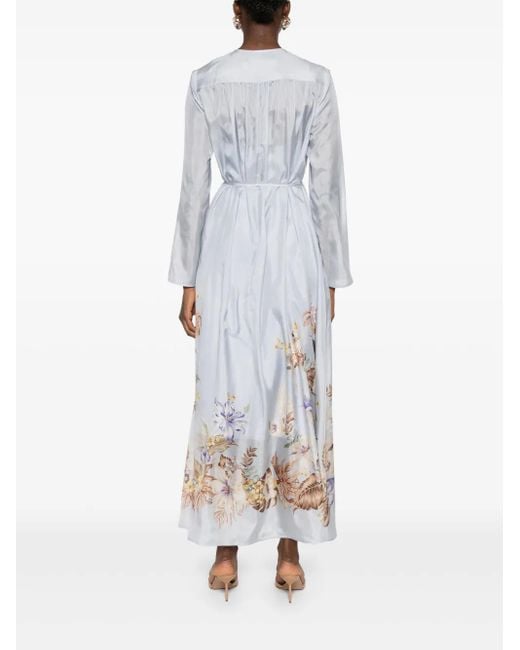 Zimmermann White Coco Billow Maxikleid