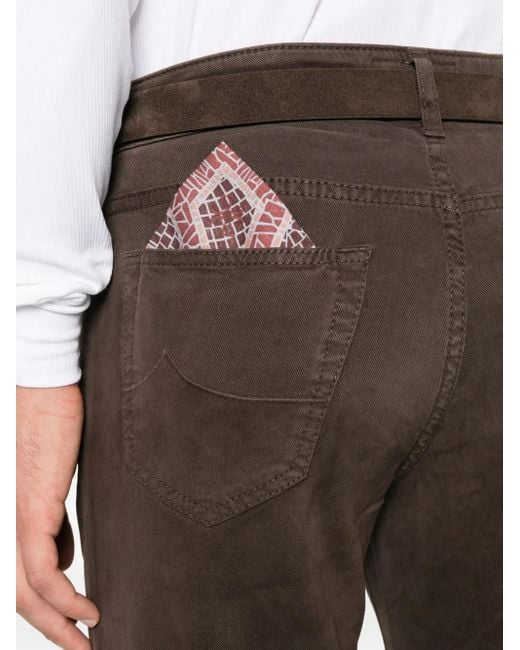 Jacob Cohen Hose mit geknöpftem Hosenschlitz in Brown für Herren