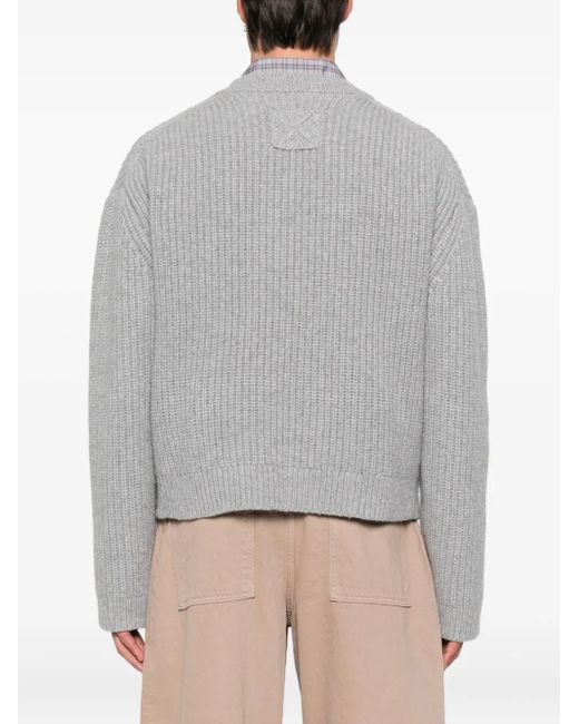 Maglione Con Scollo A V di Nanushka in Gray