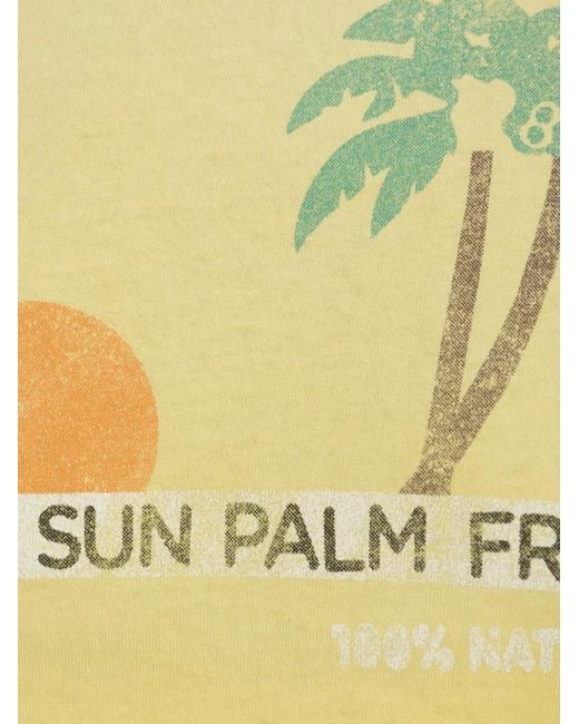 Mother Yellow The Itty Bitty Ringer Palm-Print T-Shirt