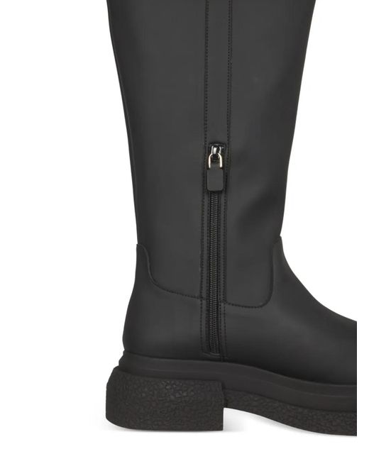 Stuart Weitzman Black Bottines Zippées