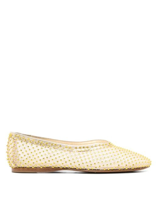 Forte Forte Natural Mesh Ballerina Shoes