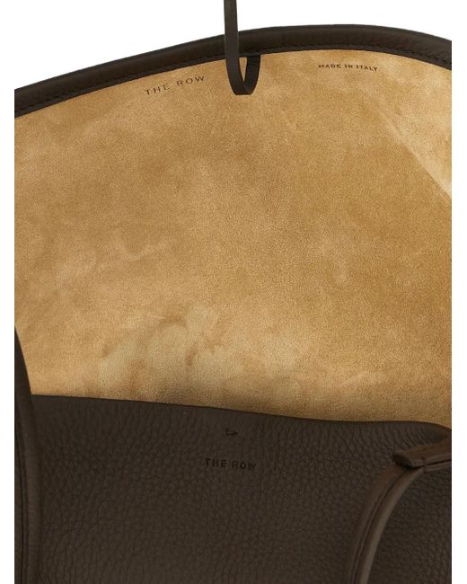 The Row Black Xl Park Leather Tote Bag