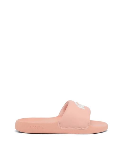 Lacoste Pink Serve Logo Slides