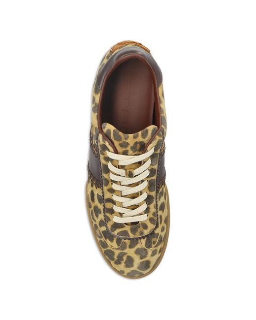 Etro Green Leopard-Print Sneakers