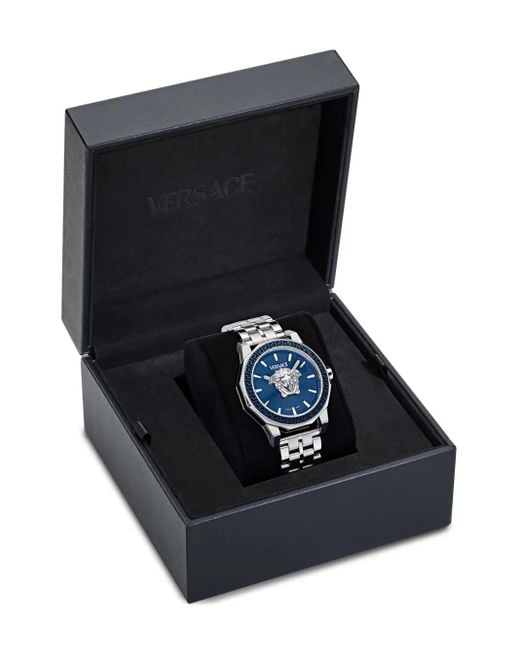 Versace Blue Medusa Deco 43Mm for men