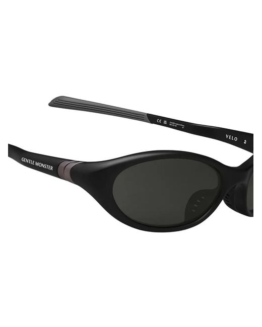 Gentle Monster Black Velo M01 Oval-Frame Sunglasses