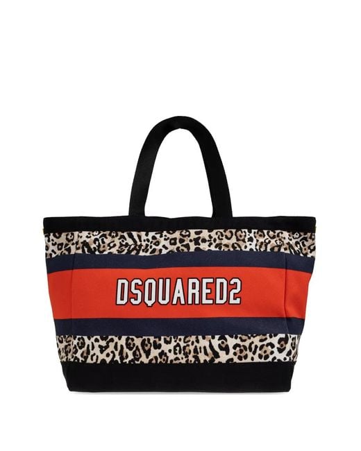 DSquared² Red Wild2 Tote Bag