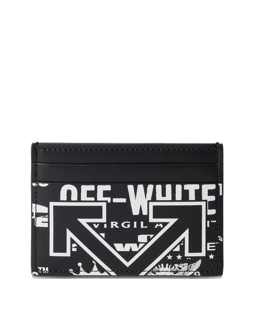 Off-White c/o Virgil Abloh Black Porte-Cartes Heritage Multilogo for men