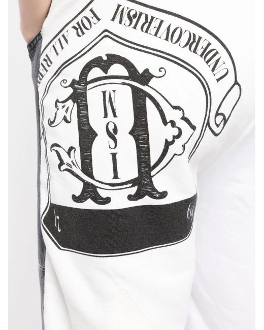 Undercover Gray Panelled Cropped Trousers for men