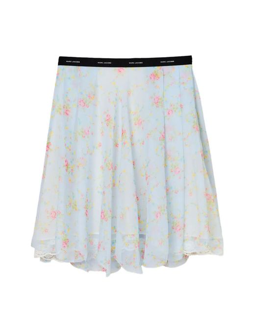 Marc Jacobs Chiffon Mini-Rok in het Blue