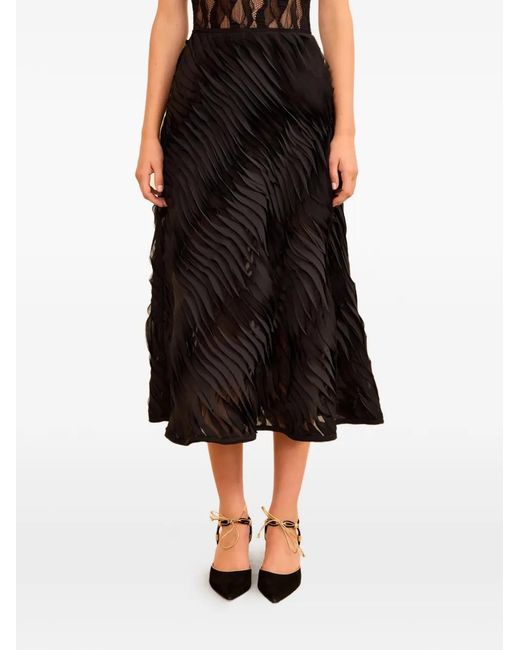 Ulla Johnson Amiko Midi-Rok in het Black