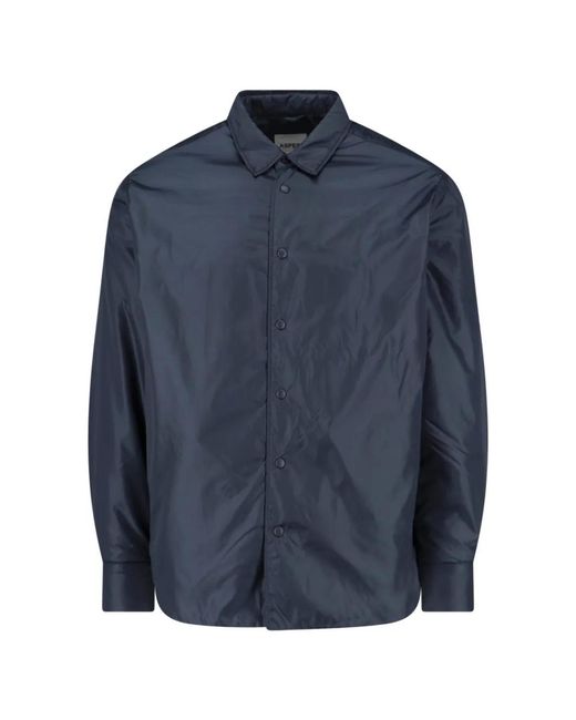Sobrecamisa Con Botones Aspesi de hombre de color Blue