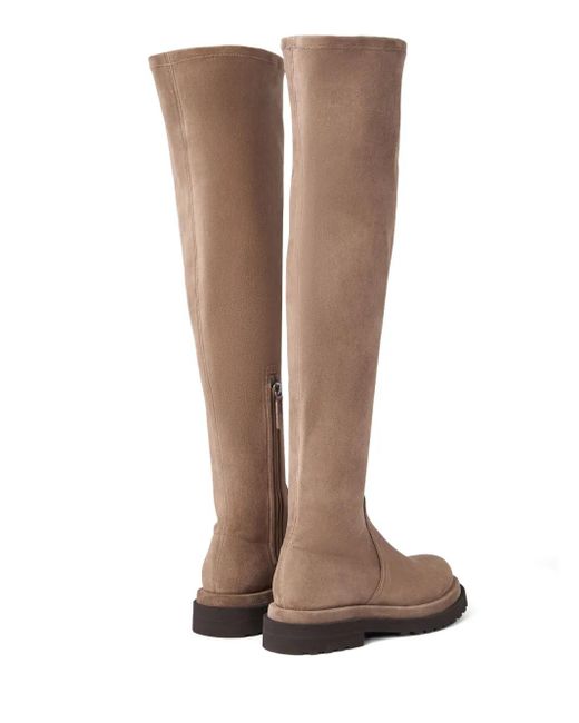 Brunello Cucinelli Brown Seam-Details Boots