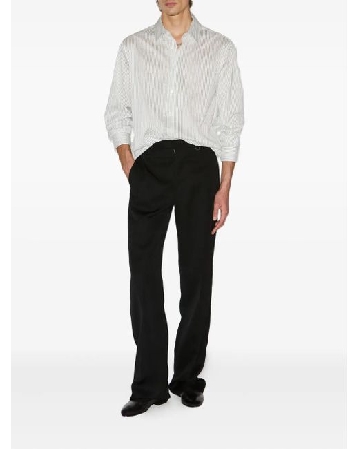 Isabel Marant Black Donovan Pleated-Front Trousers for men