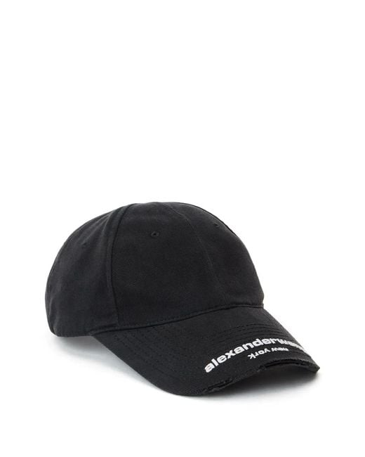 Alexander Wang Black Logo Cotton Baseball Cap