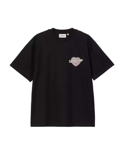 Carhartt Black Growth Heart-Logo T-Shirt