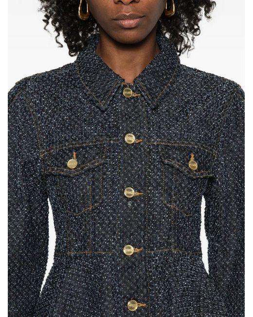 Ganni Blue Denim Cotton Jacket