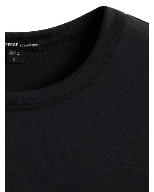 James Perse Black Crew-Neck T-Shirt for men