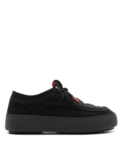 Moon Boot Black Mtrack Derby Shoes for men