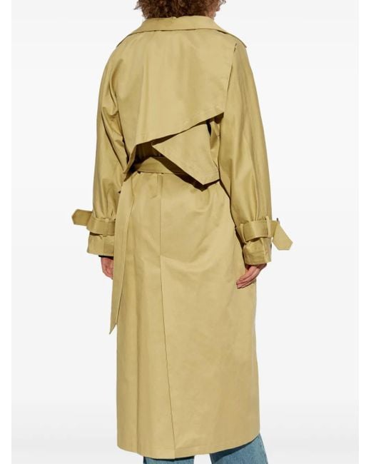 Gestuz Yellow Belted Trench Coat