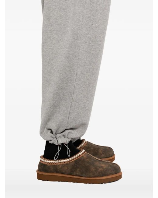 CROQUIS Gray Cotton Drawstring Pants for men