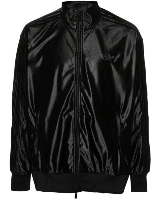 Adidas Black Firebird Zip-up Sweatshirt for men