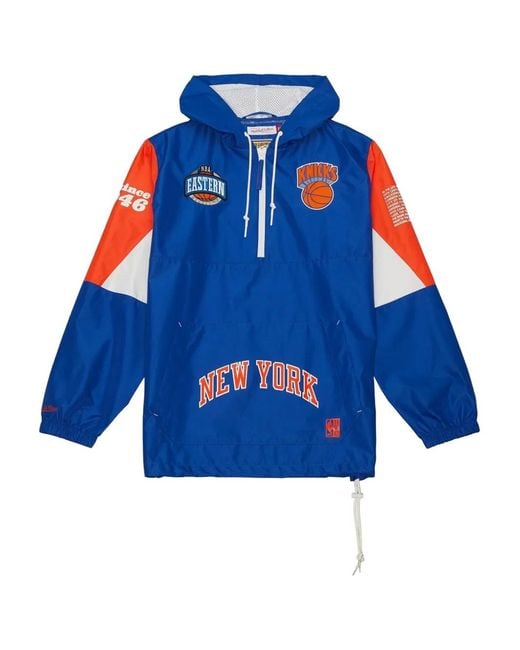 Mitchell & Ness Blue Nba Knicks Sport Jacket for men