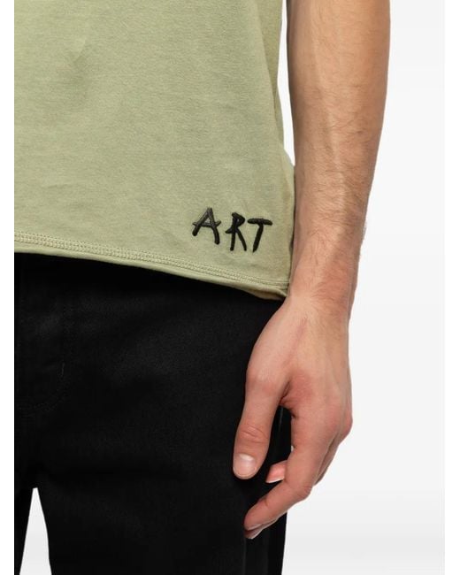 Zadig & Voltaire Green T-Shirt Monastir Henley for men