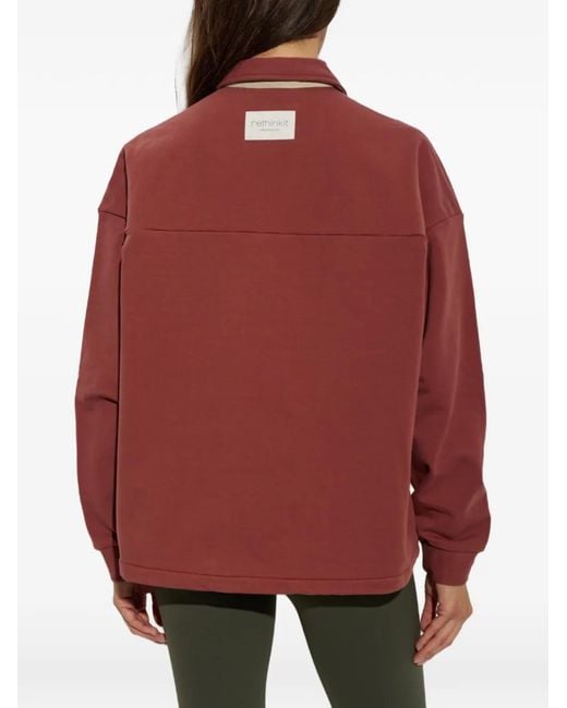 Rethinkit Studios Red Logo-Patch Polo Shirt