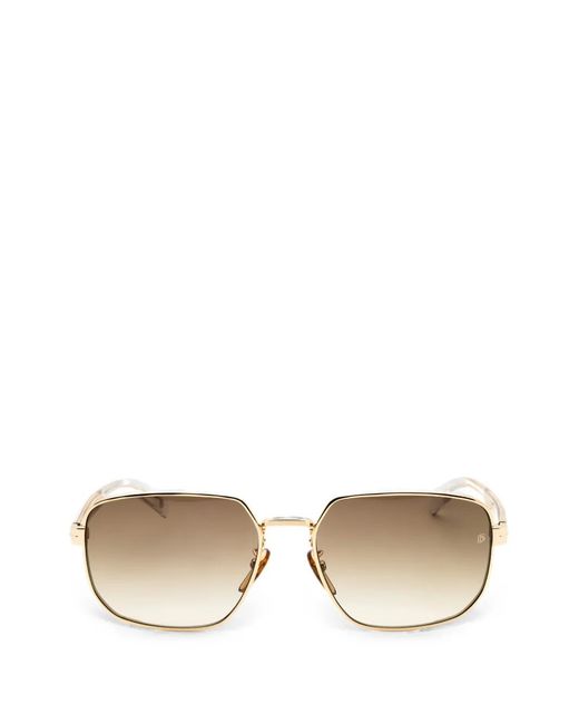 David Beckham Natural Round-Frame Sunglasses for men