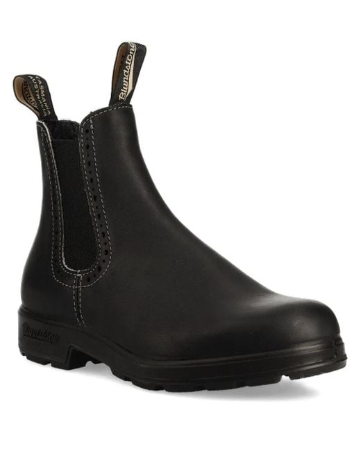Blundstone Black Elastic-Sided Leather Chelsea Boots