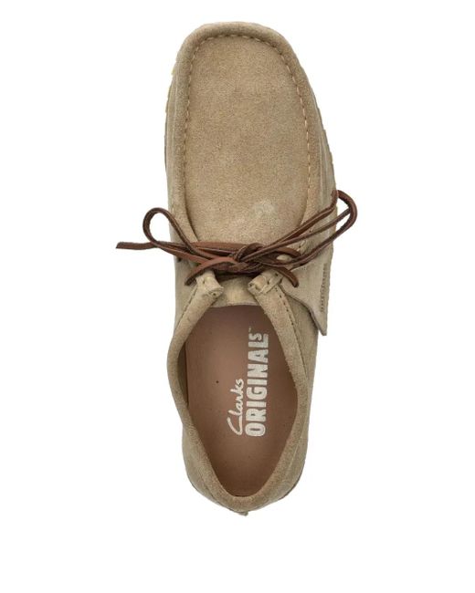 Clarks Suède Mocassin Met Veters in het Brown voor heren