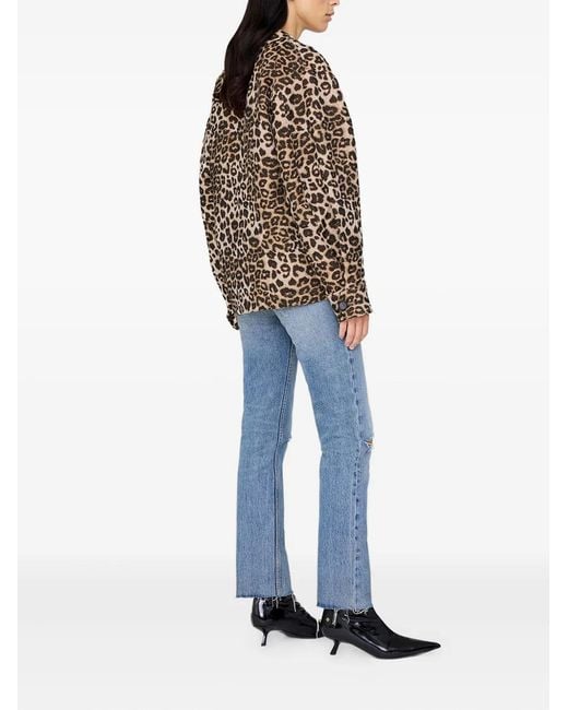 Chaqueta Con Estampado De Leopardo Anine Bing de color Natural