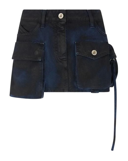 The Attico Blue Fay Skirt