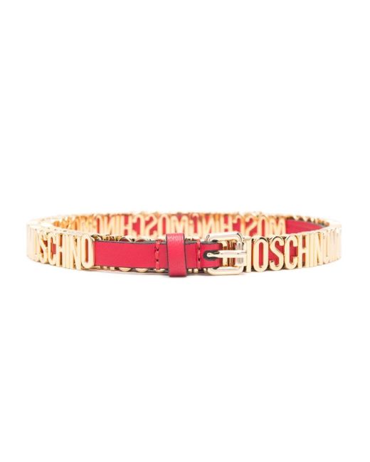 Cintura con logo di Moschino in Pink