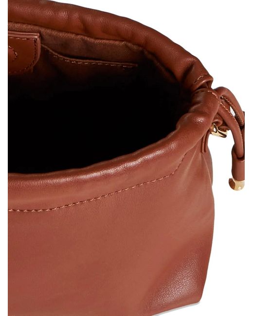 A.P.C. Red Drawstring Ninon Mini Shoulder Bag