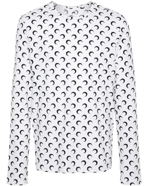 MARINE SERRE Top Met Print in het White voor heren
