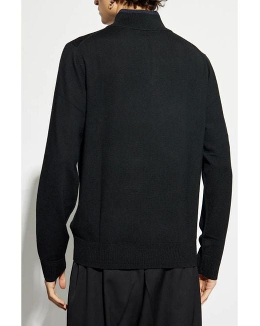 メンズ Paul Smith ハーフジップ セーター Black