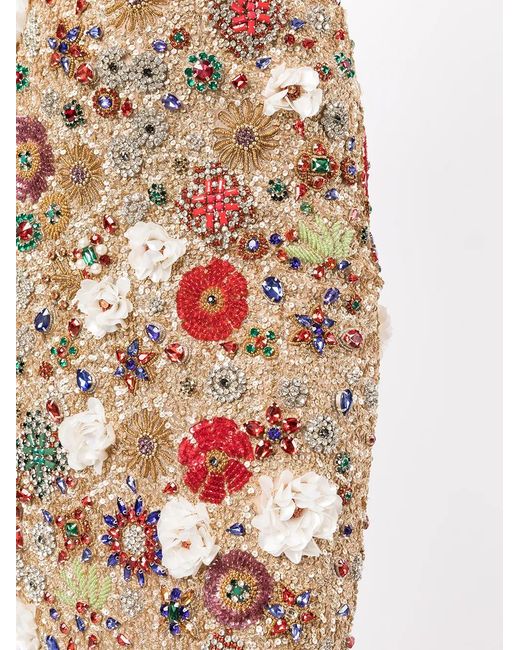 Rachel Gilbert Multicolor Francesca Sequin-Embellished Gown