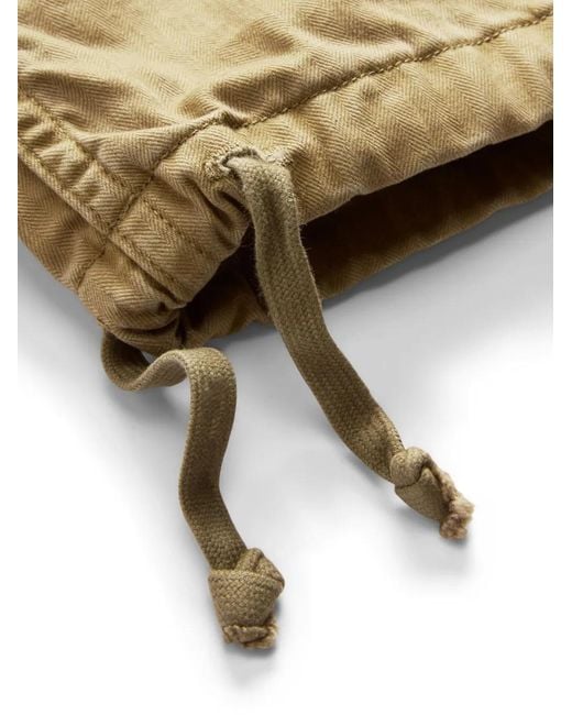 RRL Yellow Herringbone Twill Cargo Trousers for men