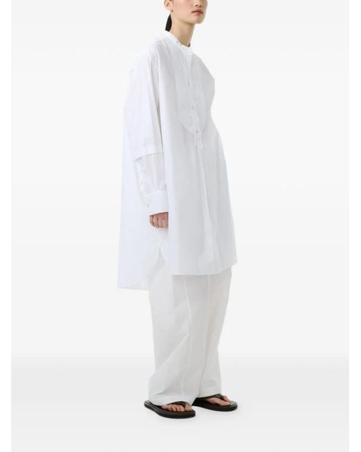 Studio Nicholson White Lalon Dress