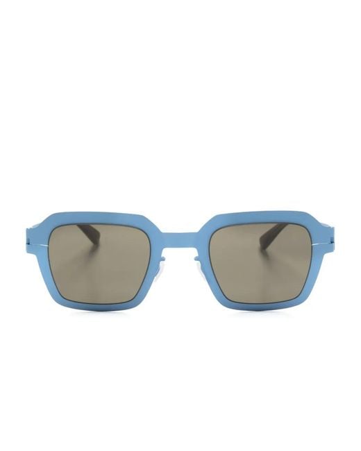 Mykita Blue Mott Square-Frame Sunglasses