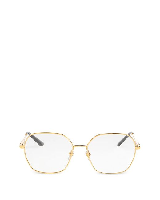 Versace Natural Geometric-Frame Sunglasses
