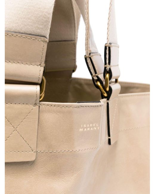 Isabel Marant Natural Wardy Leather Tote Bag