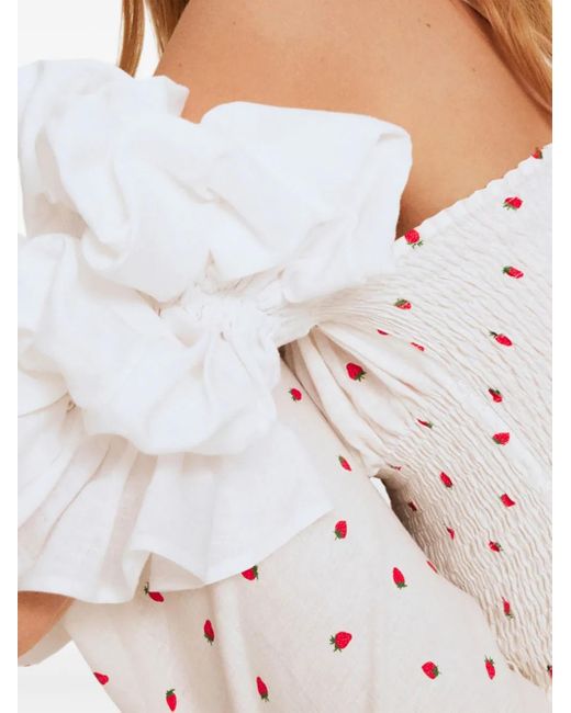 Sleeper White Linen Blouse