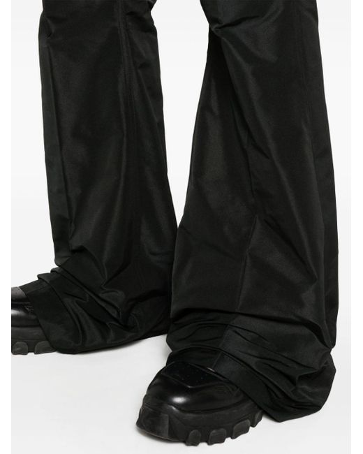 Rick Owens Black Bolan Bootcut Faille Trousers for men