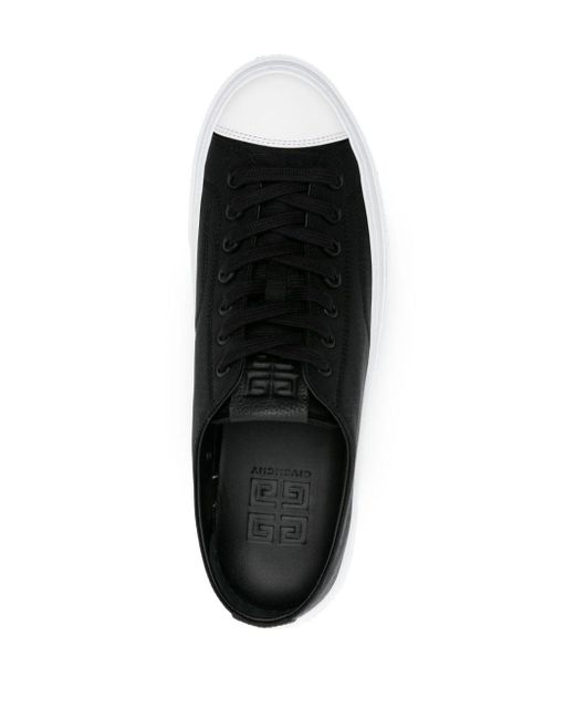 Givenchy City Low Sneakers Met Logo Jacquard in het Black voor heren