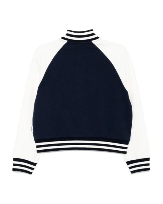 Chocoolate Blue Logo-Embroidered Jacket
